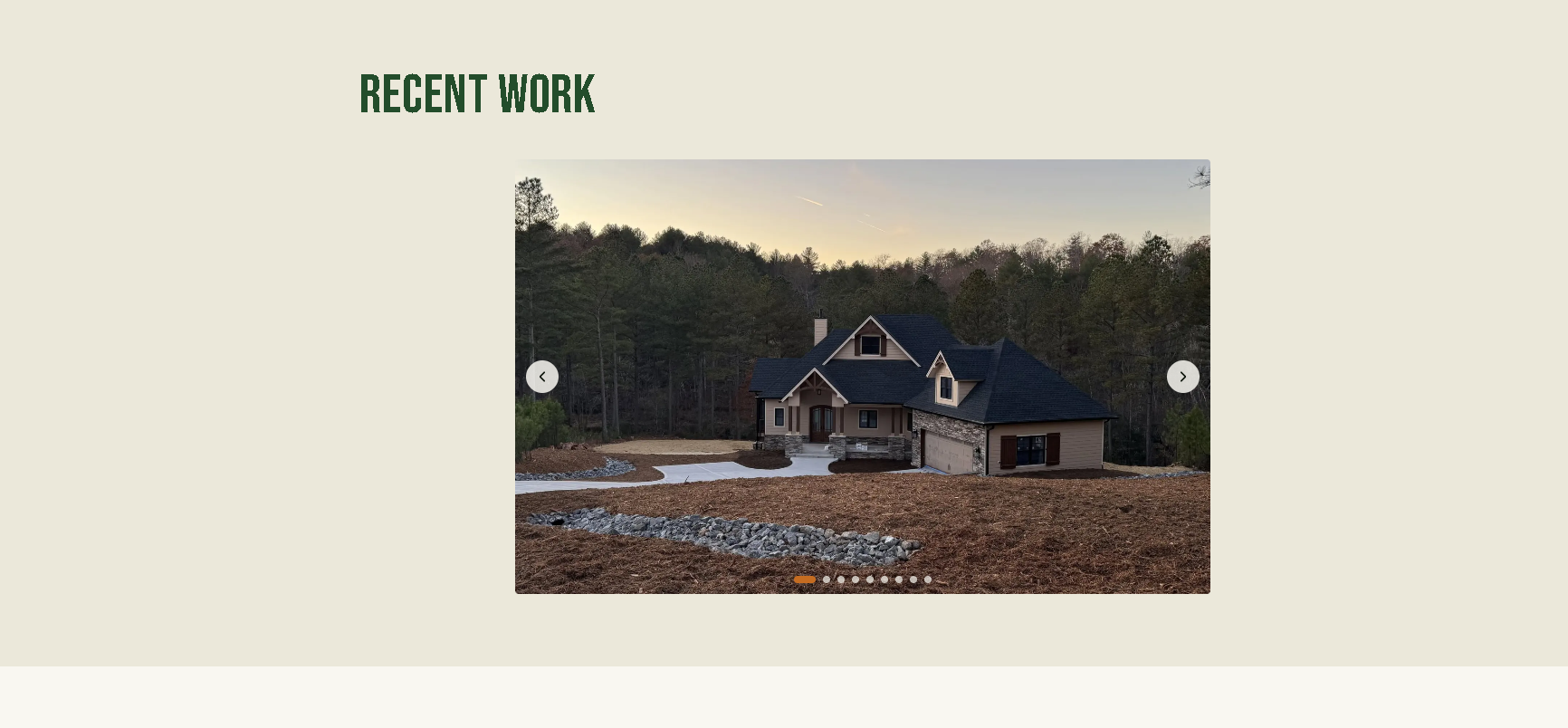 Recent work photo gallery on the Jonathan's Land Management site